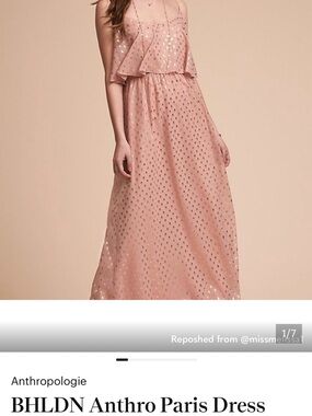 BHLDN Anthropologie Paris Dress